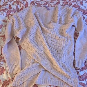 Alya Women's Cream V-Neck Sweater